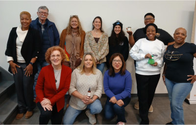 Woosah United members gathered at a community event